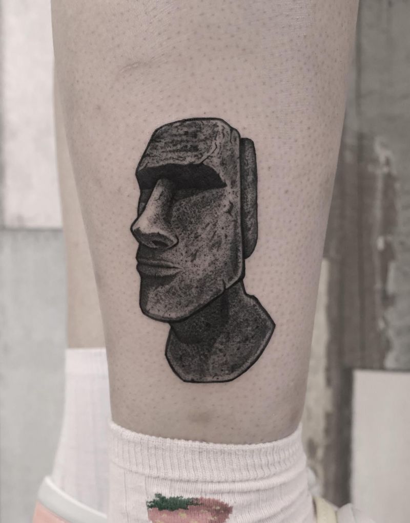 30 Unique Moai Tattoos You Can Copy