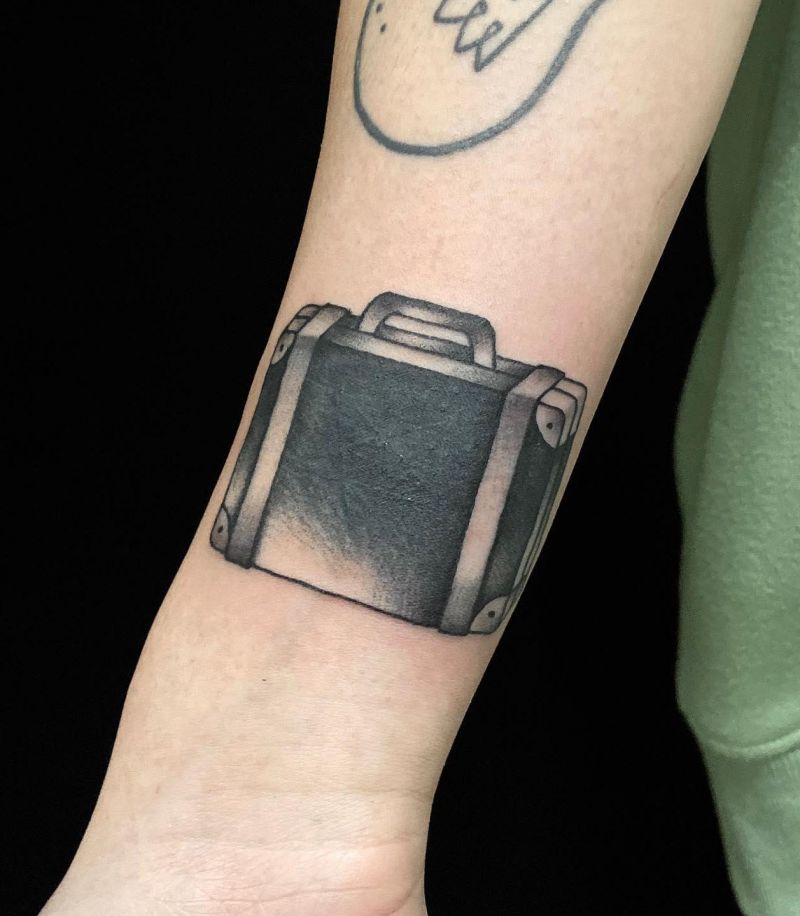 30 Unique Suitcase Tattoos You Must Love