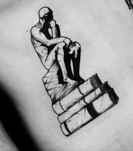 30 Unique Thinker Tattoos For Your Inspiration