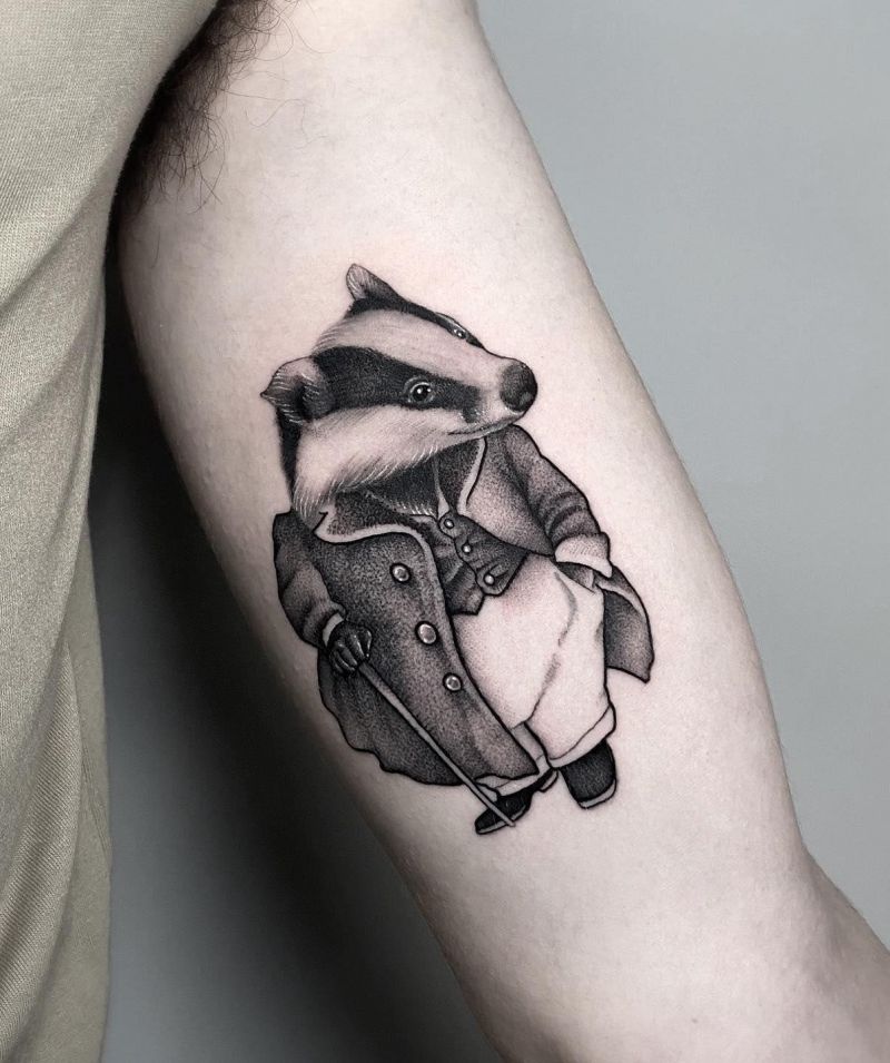 30 Unique Badger Tattoos You Must Try