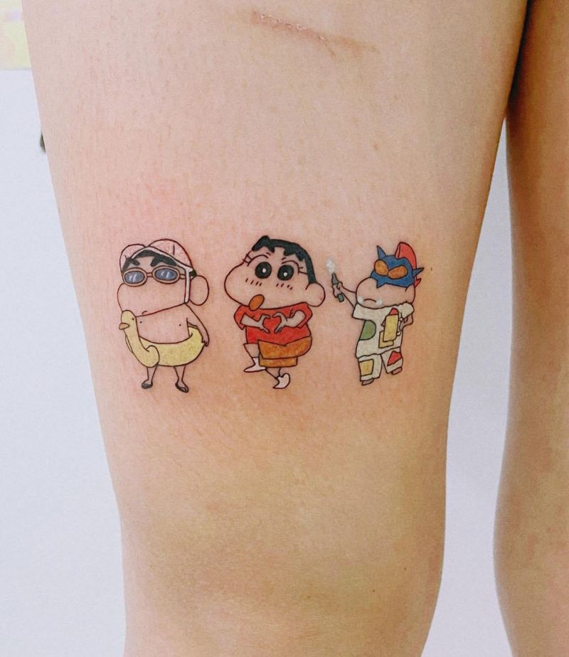 30 Cute Crayon Shin-chan Tattoos Make You Happy Forever