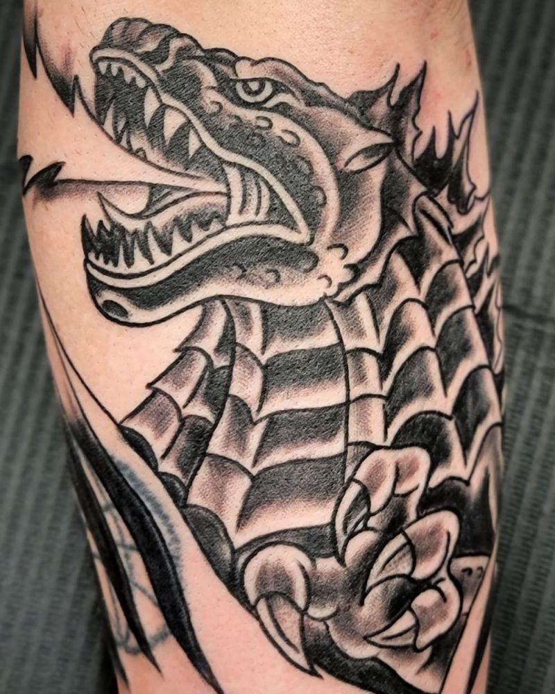 30 Unique Godzilla Tattoos Make You Attractive