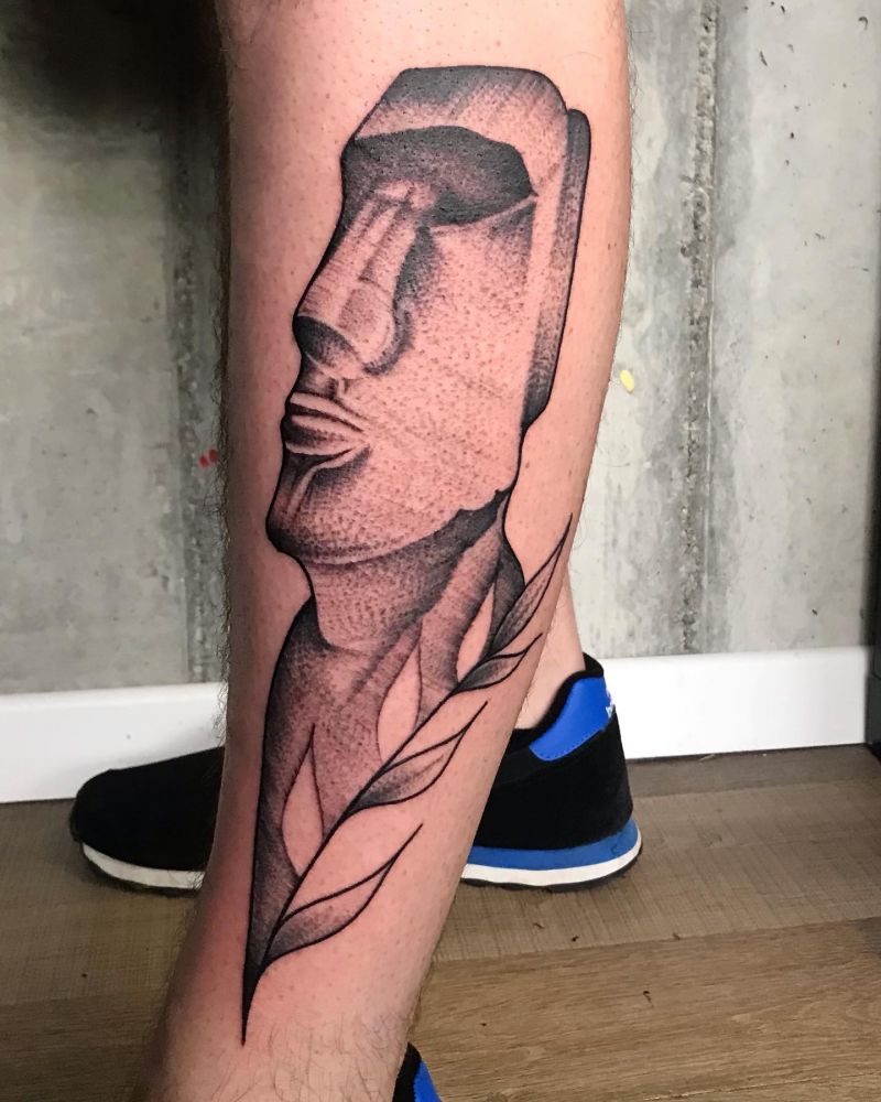 30 Unique Moai Tattoos You Can Copy