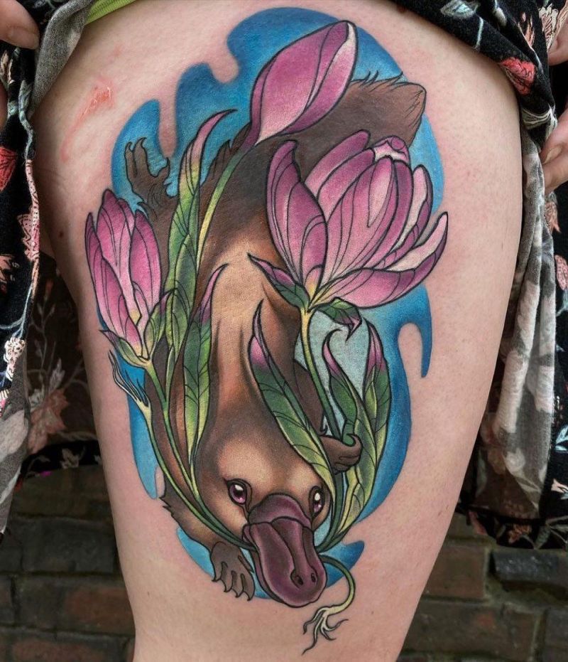 30 Cool Platypus Tattoos You Will Love