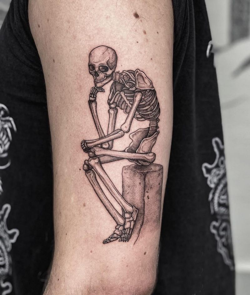 30 Unique Thinker Tattoos For Your Inspiration