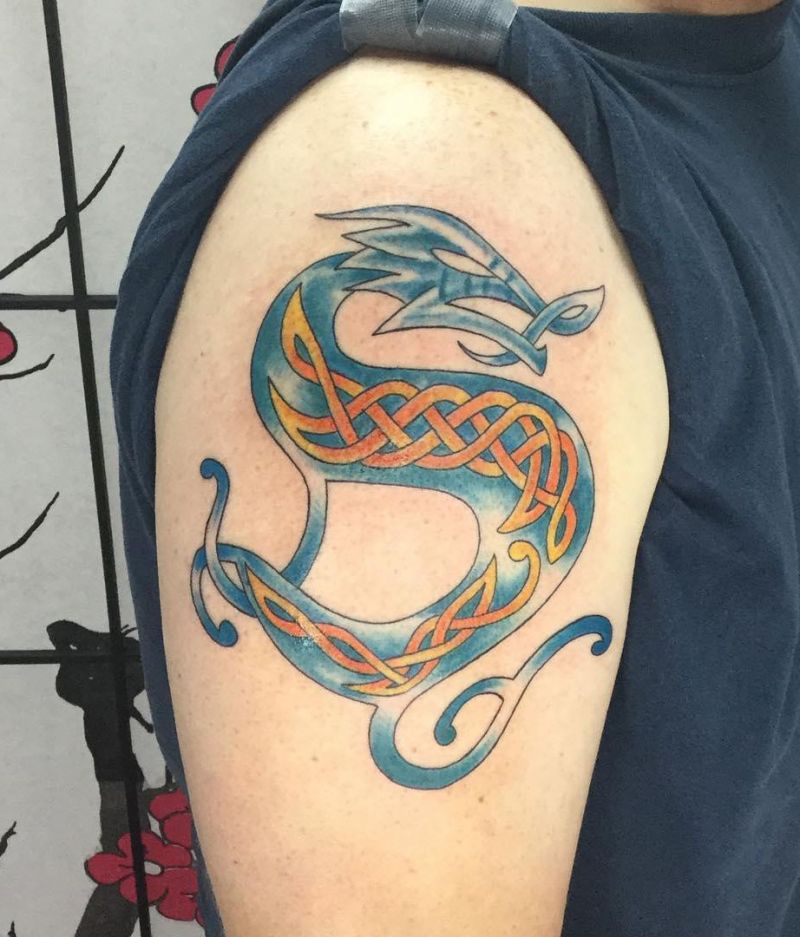 30 Unique Celtic Dragon Tattoos For Your Inspiration