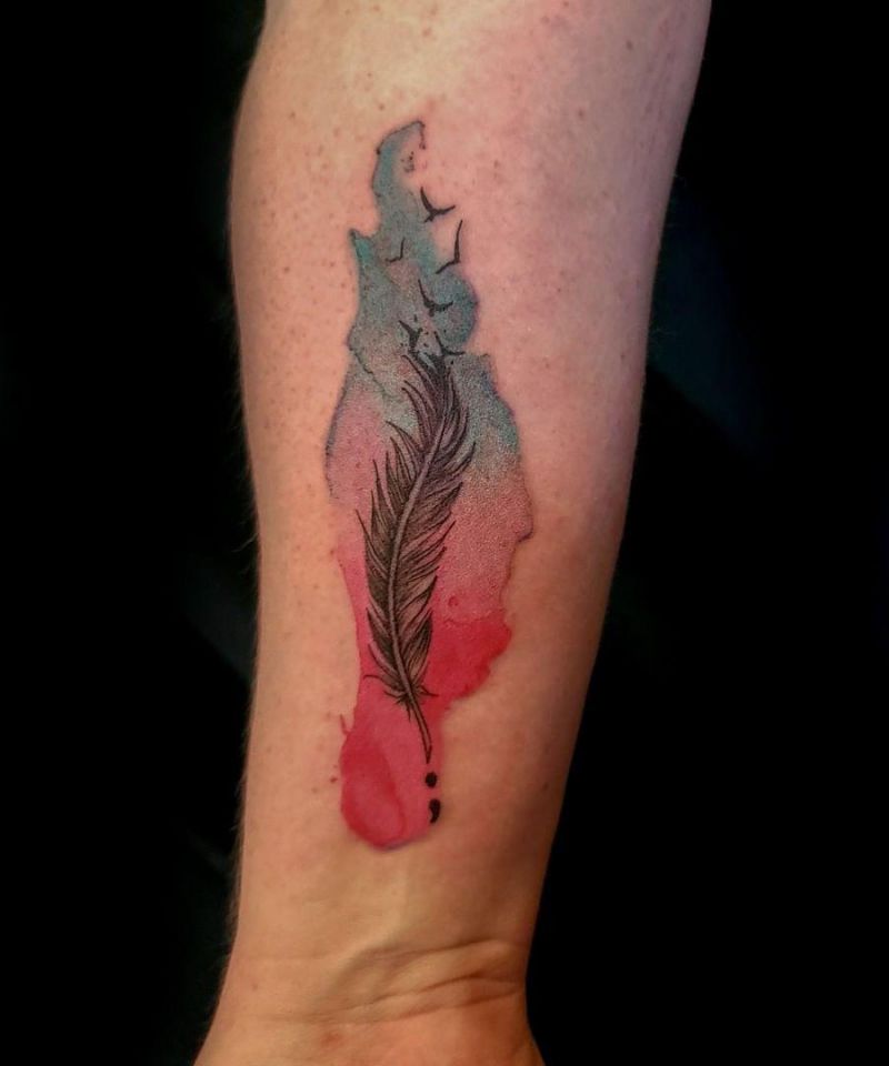 30 Pretty Quill Tattoos You Will Love