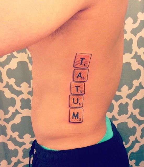 30 Unique Scrabble Tattoos For Your Inspiration