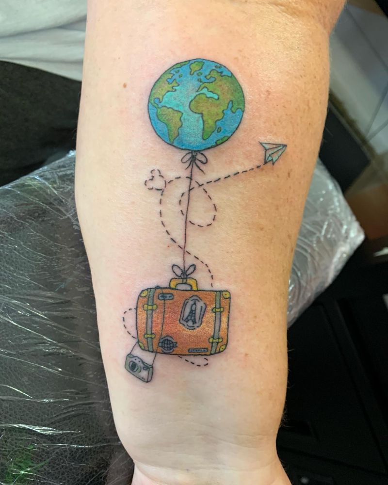 30 Unique Suitcase Tattoos You Must Love