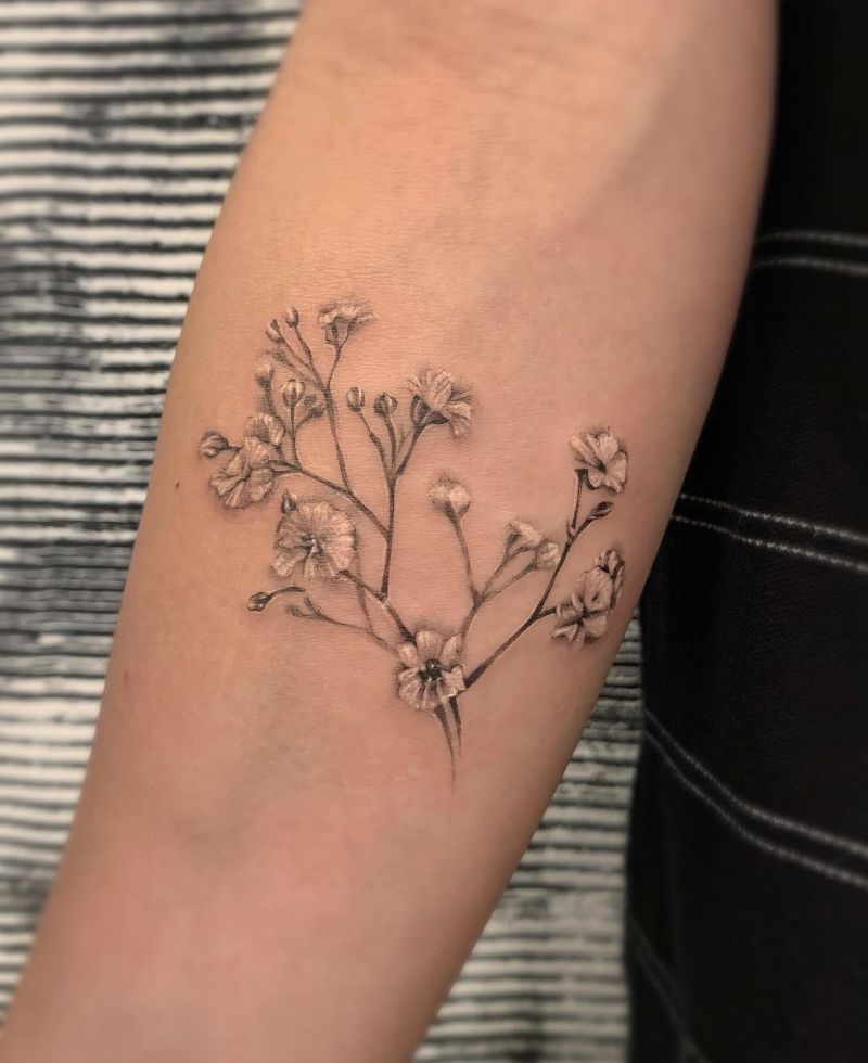 30 Pretty baby's breath Tattoos Tattoos You Will Love