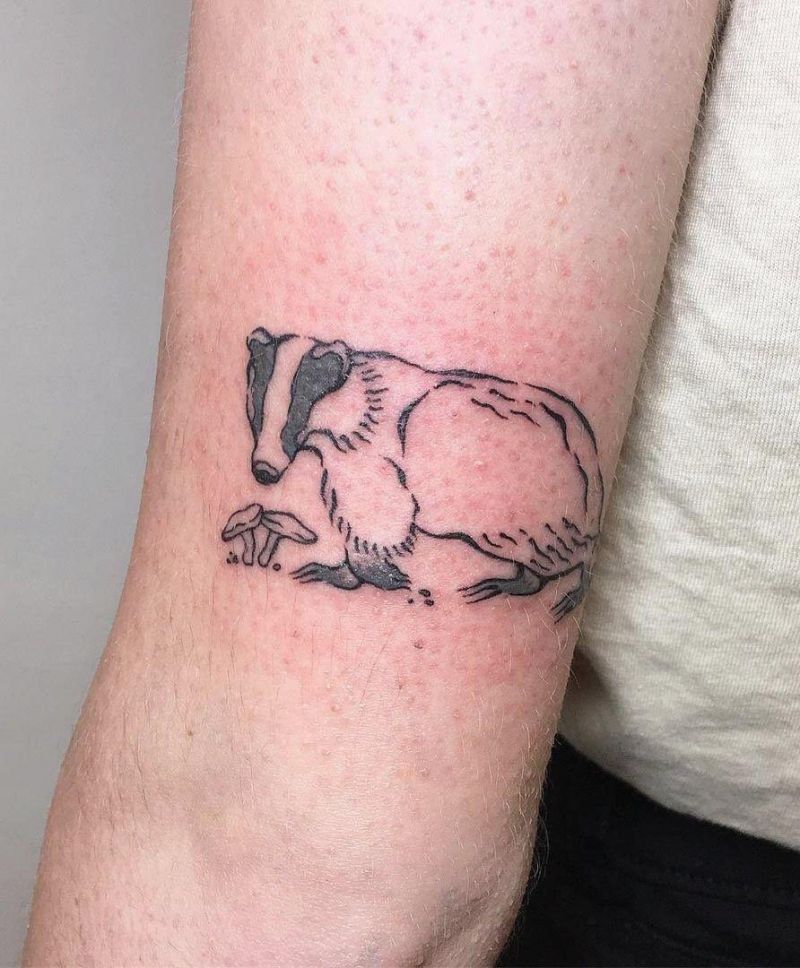 30 Unique Badger Tattoos You Must Try