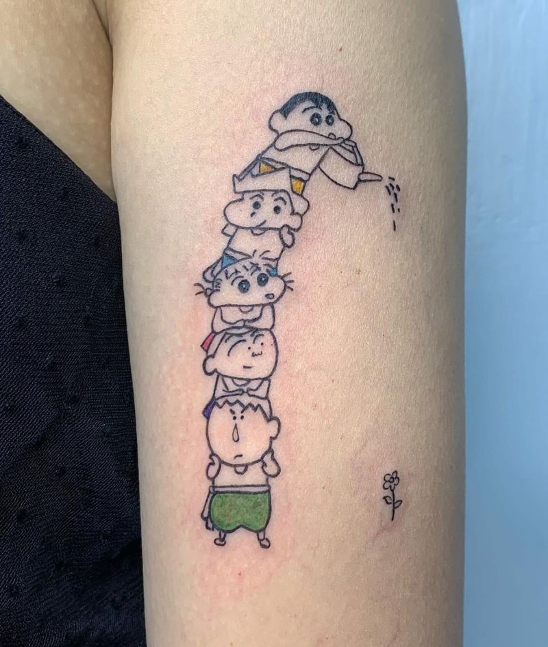 30 Cute Crayon Shin-chan Tattoos Make You Happy Forever