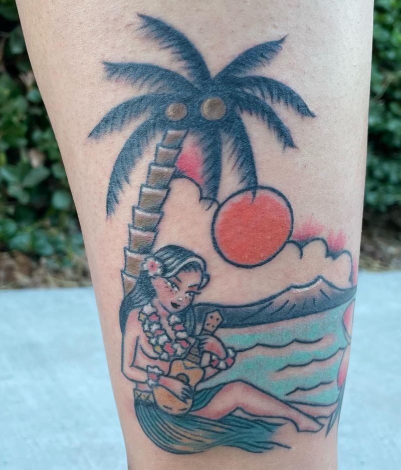 30 Pretty Hula Girl Tattoos You Should Copy