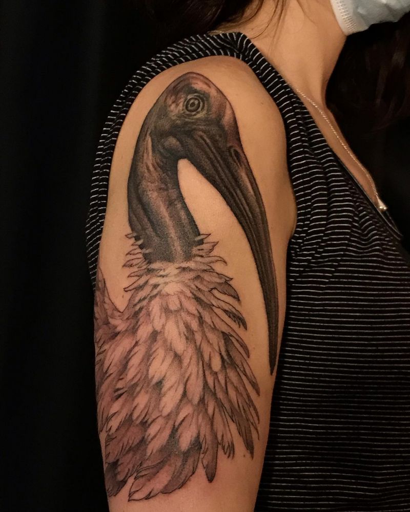 30 Unique Ibis Tattoos For Your Inspiration