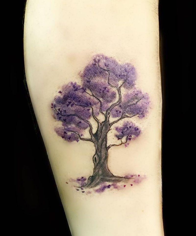 30 Pretty Jacaranda Tattoos You Can Copy