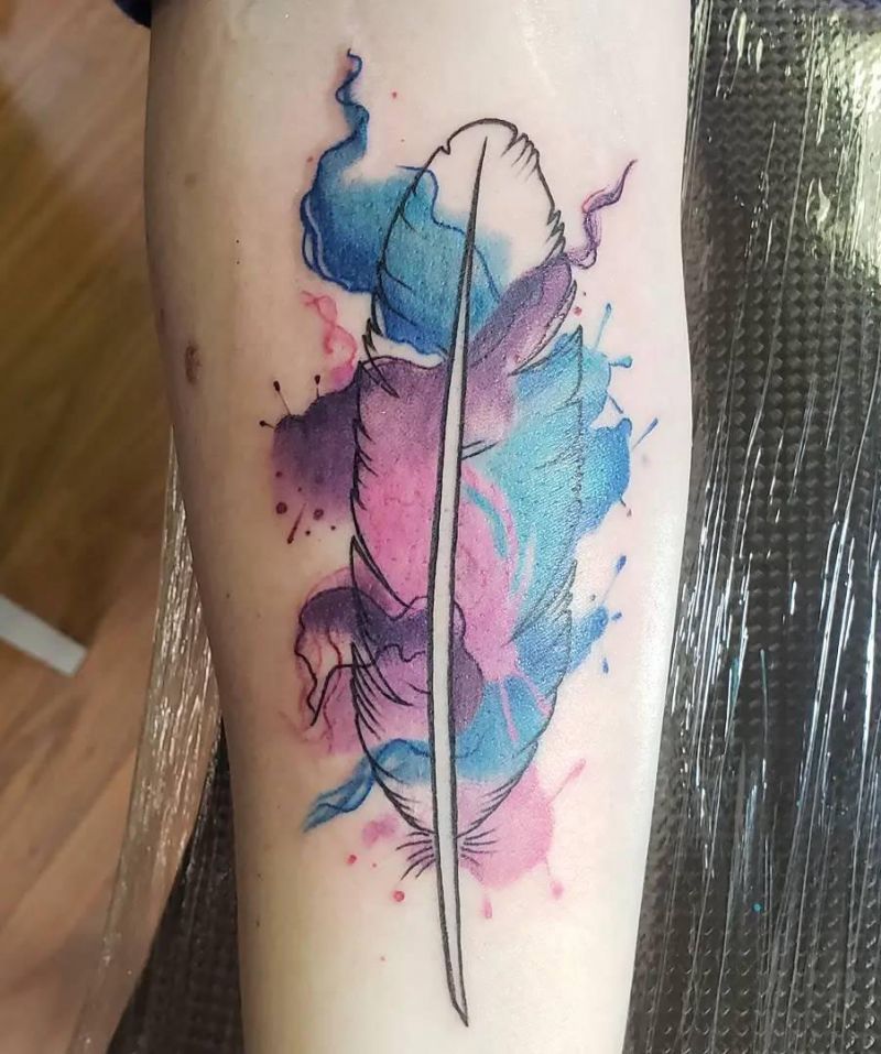 30 Pretty Quill Tattoos You Will Love