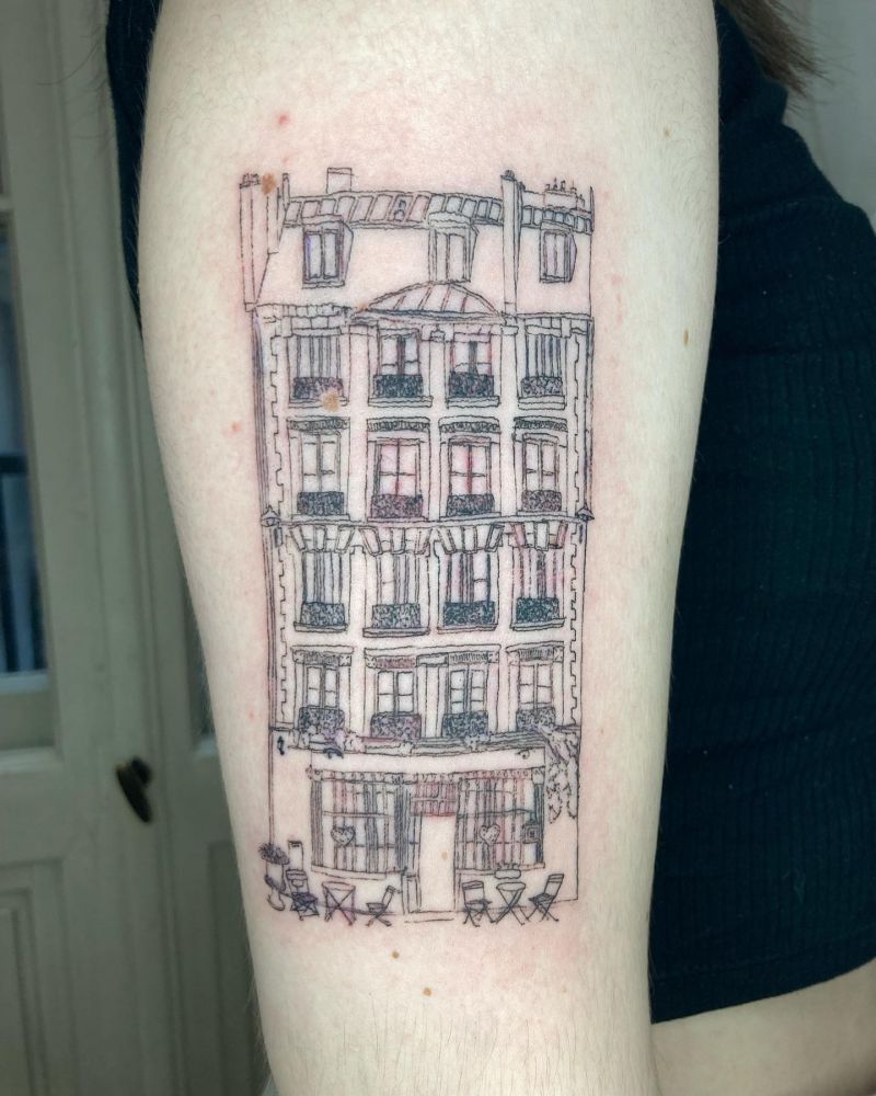 30 Unique Architecture Tattoos to Inspire You