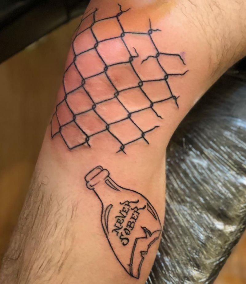 30 Unique Broken Bottle Tattoos to Give You Inspiration