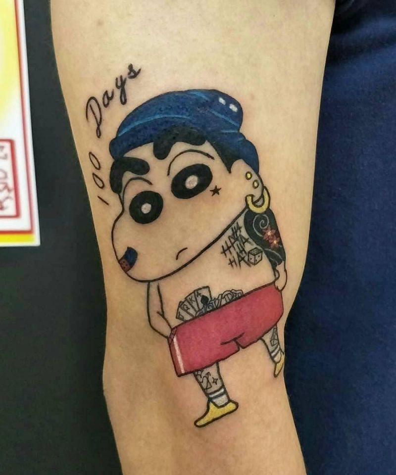 30 Cute Crayon Shin-chan Tattoos Make You Happy Forever