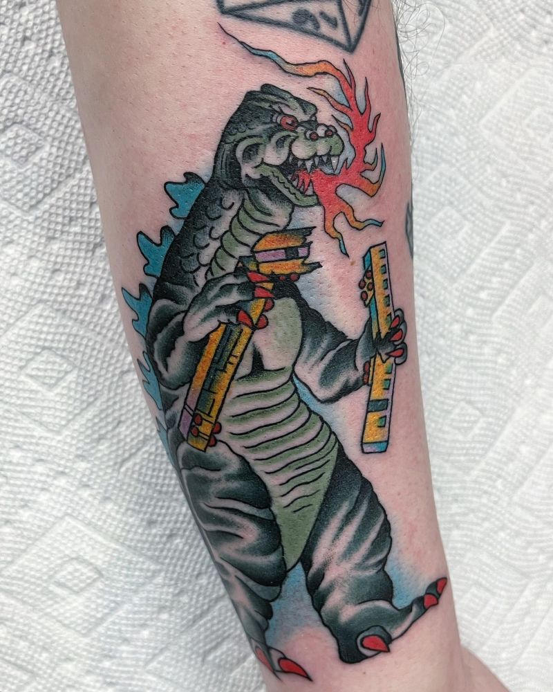 30 Unique Godzilla Tattoos Make You Attractive