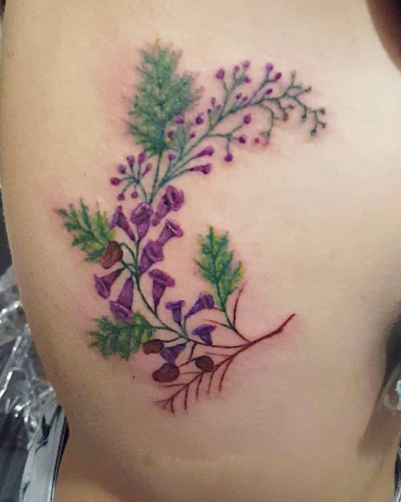 30 Pretty Jacaranda Tattoos You Can Copy