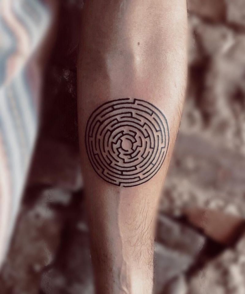 30 Unique Maze Tattoos You Must Love