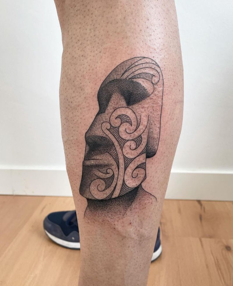 30 Unique Moai Tattoos You Can Copy