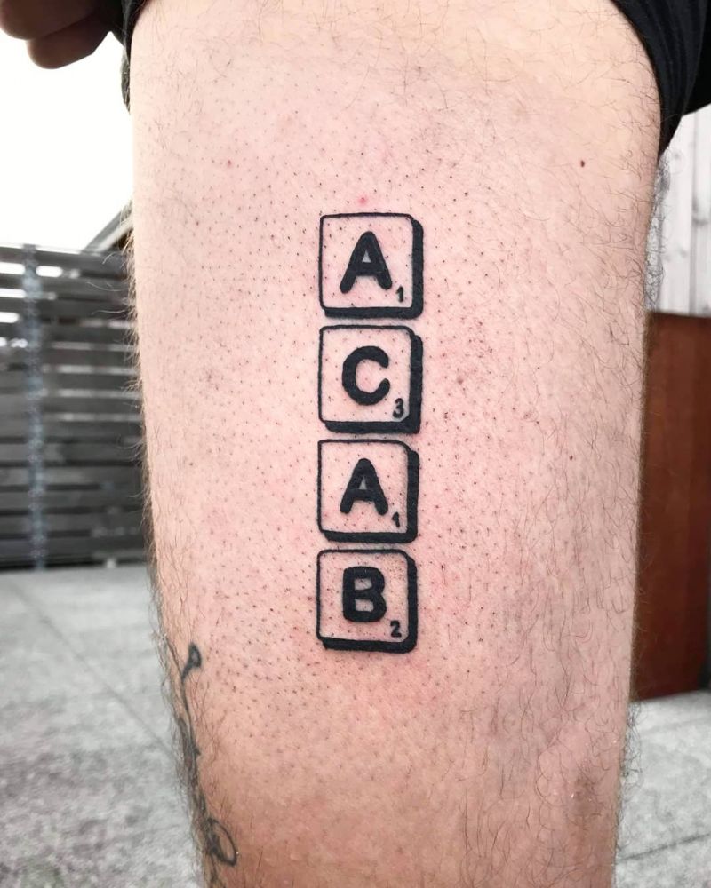 30 Unique Scrabble Tattoos For Your Inspiration