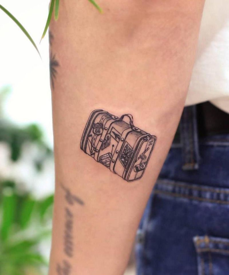 30 Unique Suitcase Tattoos You Must Love