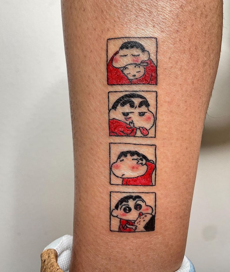 30 Cute Crayon Shin-chan Tattoos Make You Happy Forever