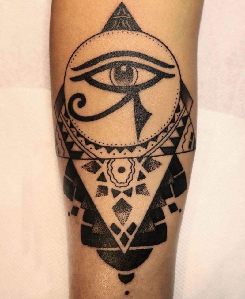 30 Unique Eye of Ra Tattoos You Must Love