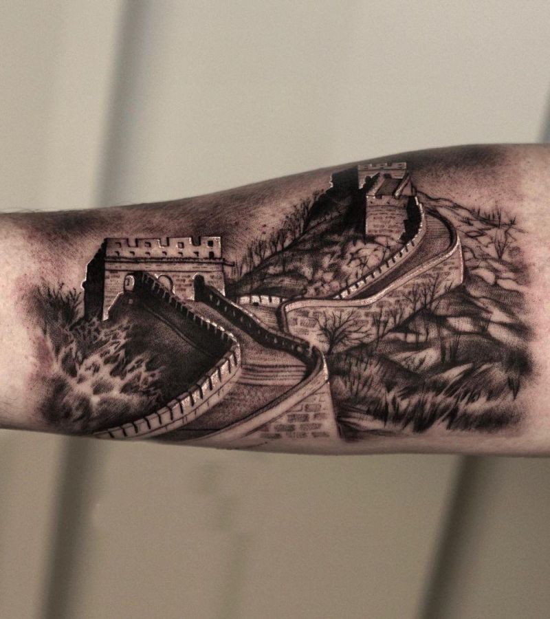 9 Gorgeous Great Wall Tattoos Make You Attractive