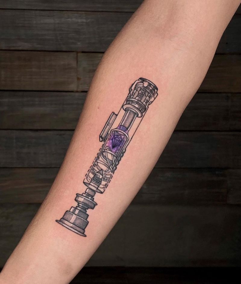 30 Cool Lightsaber Tattoos For Your Inspiration