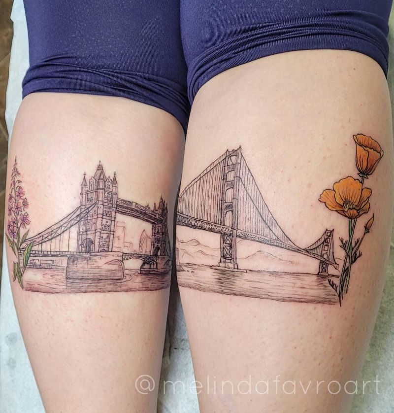 8 Unique London Bridge Tattoos For Your Inspiration