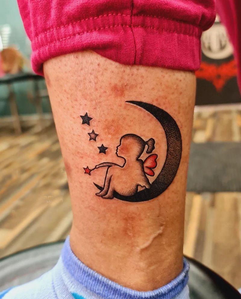 30 Pretty Moon Fairy Tattoos You Can Copy