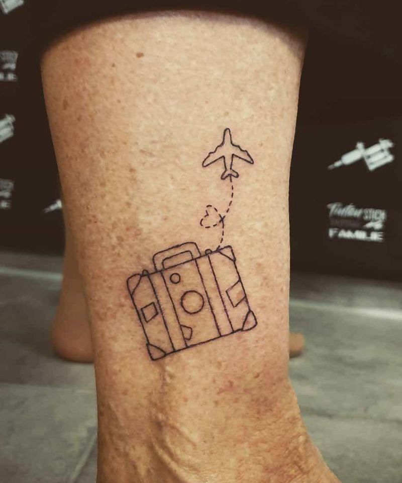 30 Unique Suitcase Tattoos You Must Love