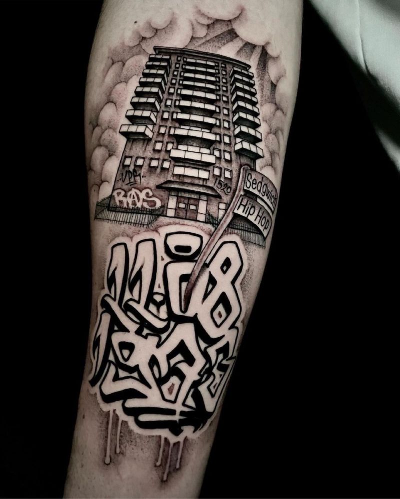 30 Unique Architecture Tattoos to Inspire You