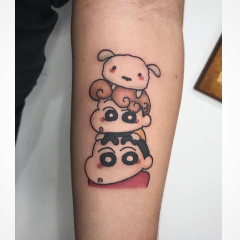 30 Cute Crayon Shin-chan Tattoos Make You Happy Forever