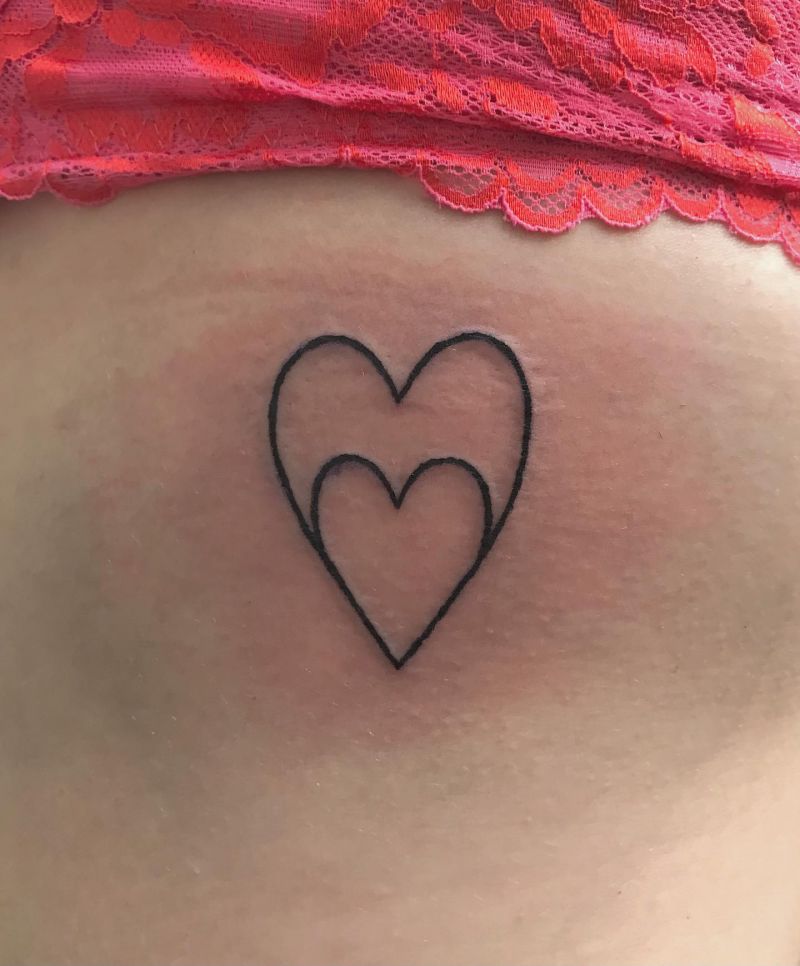 15 Pretty Double Heart Tattoos You Can Copy