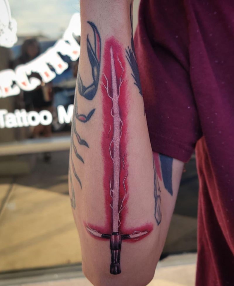 30 Cool Lightsaber Tattoos For Your Inspiration