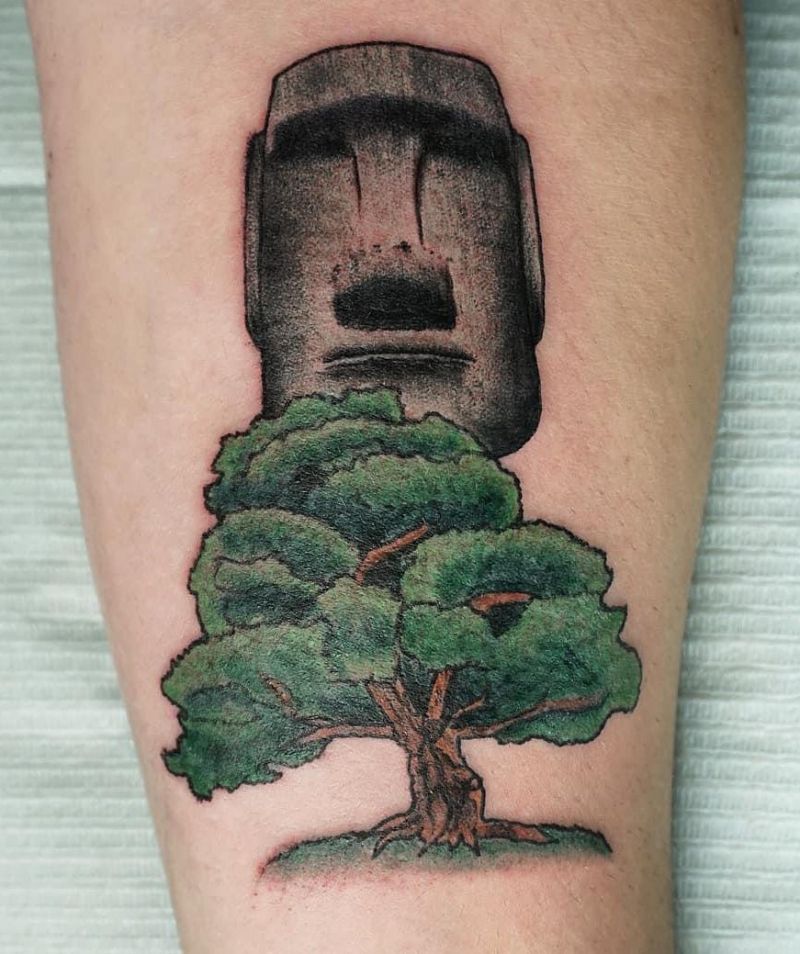 30 Unique Moai Tattoos You Can Copy