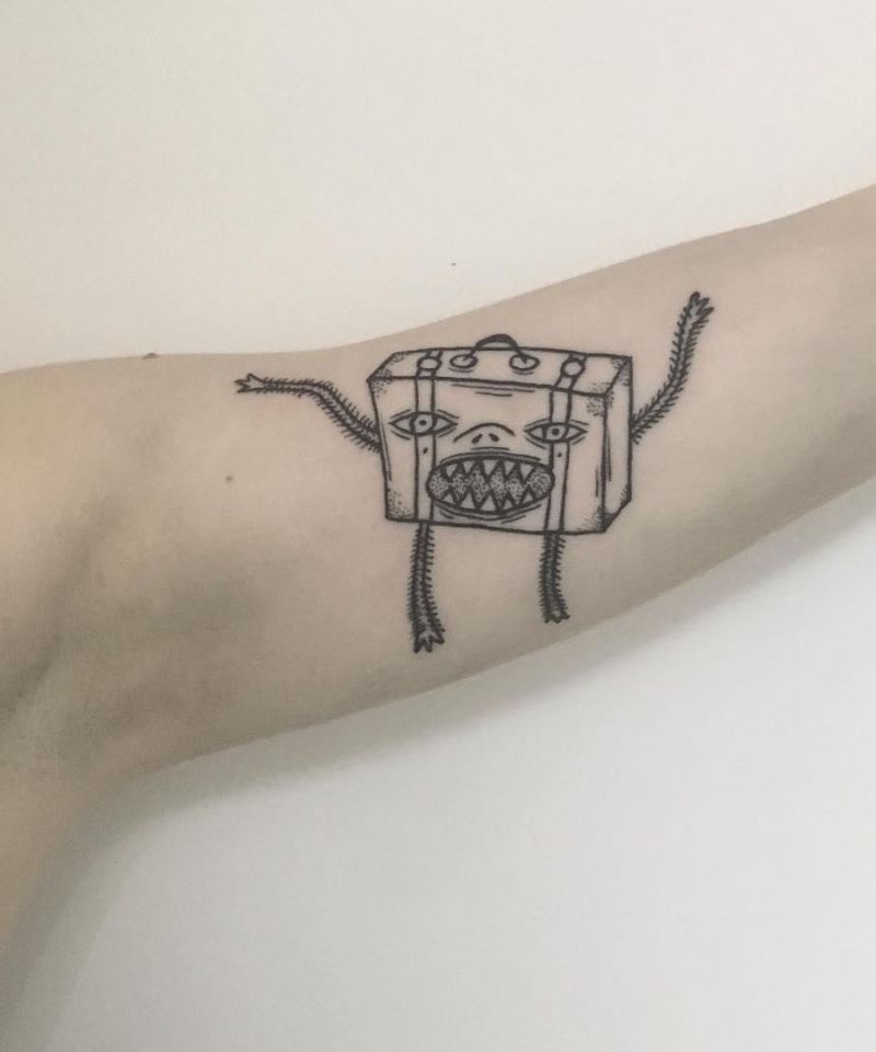 30 Unique Suitcase Tattoos You Must Love