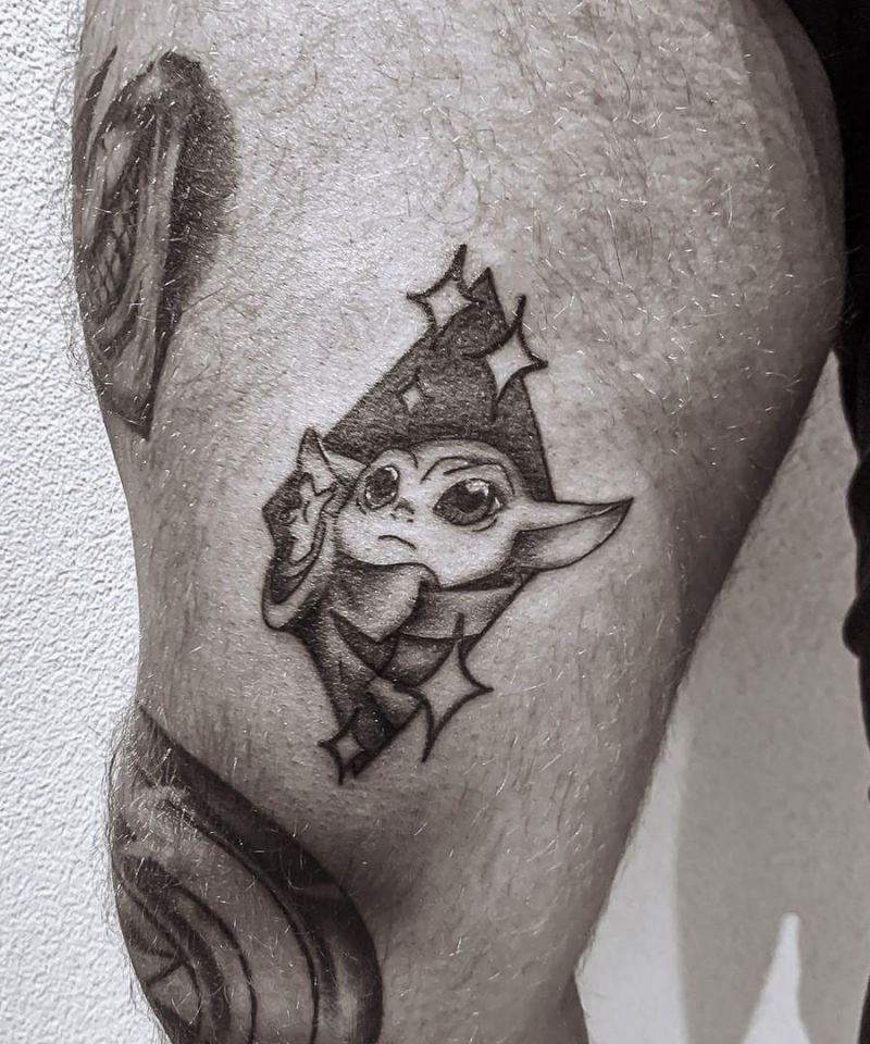 30 Cute Baby Yoda Tattoos You Will Love