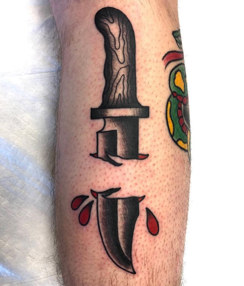 30 Unique Bowie Knife Tattoos For Your Inspiration