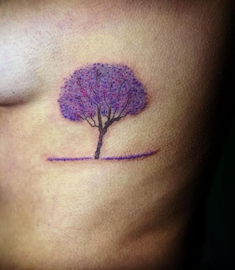 30 Pretty Jacaranda Tattoos You Can Copy