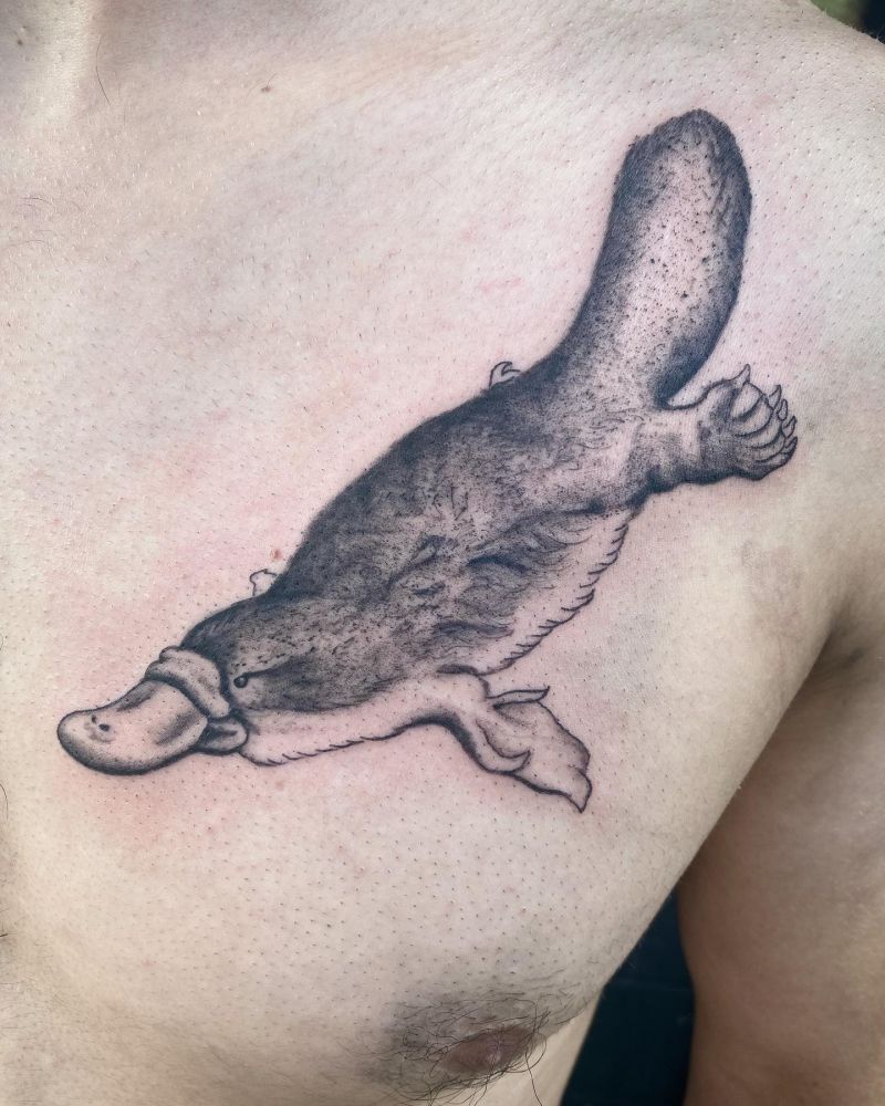 30 Cool Platypus Tattoos You Will Love