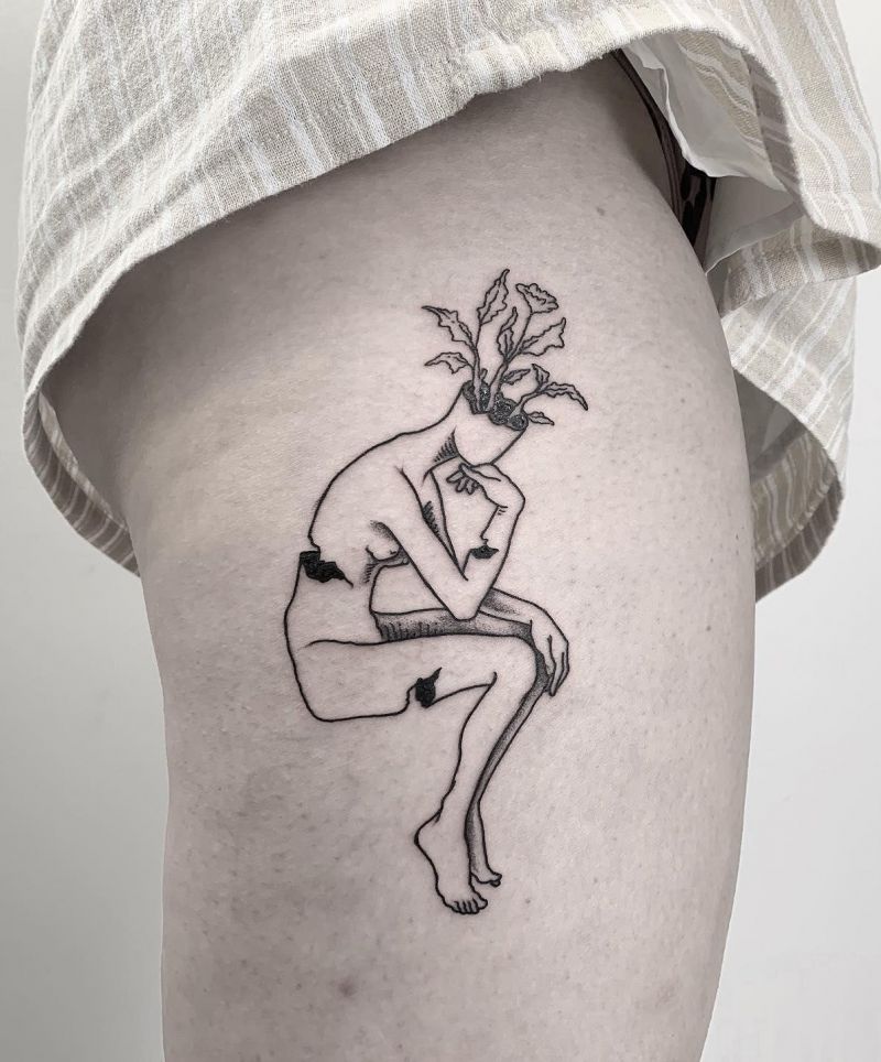 30 Unique Thinker Tattoos For Your Inspiration