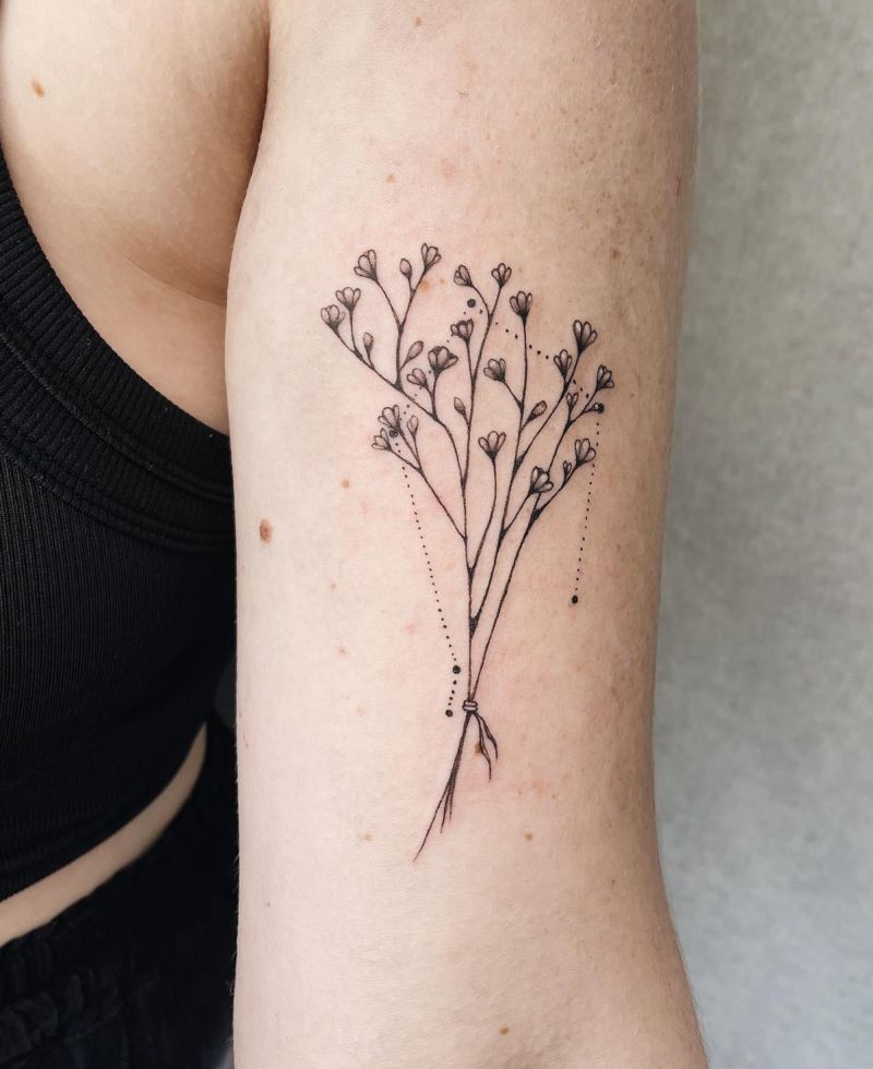 30 Pretty baby's breath Tattoos Tattoos You Will Love