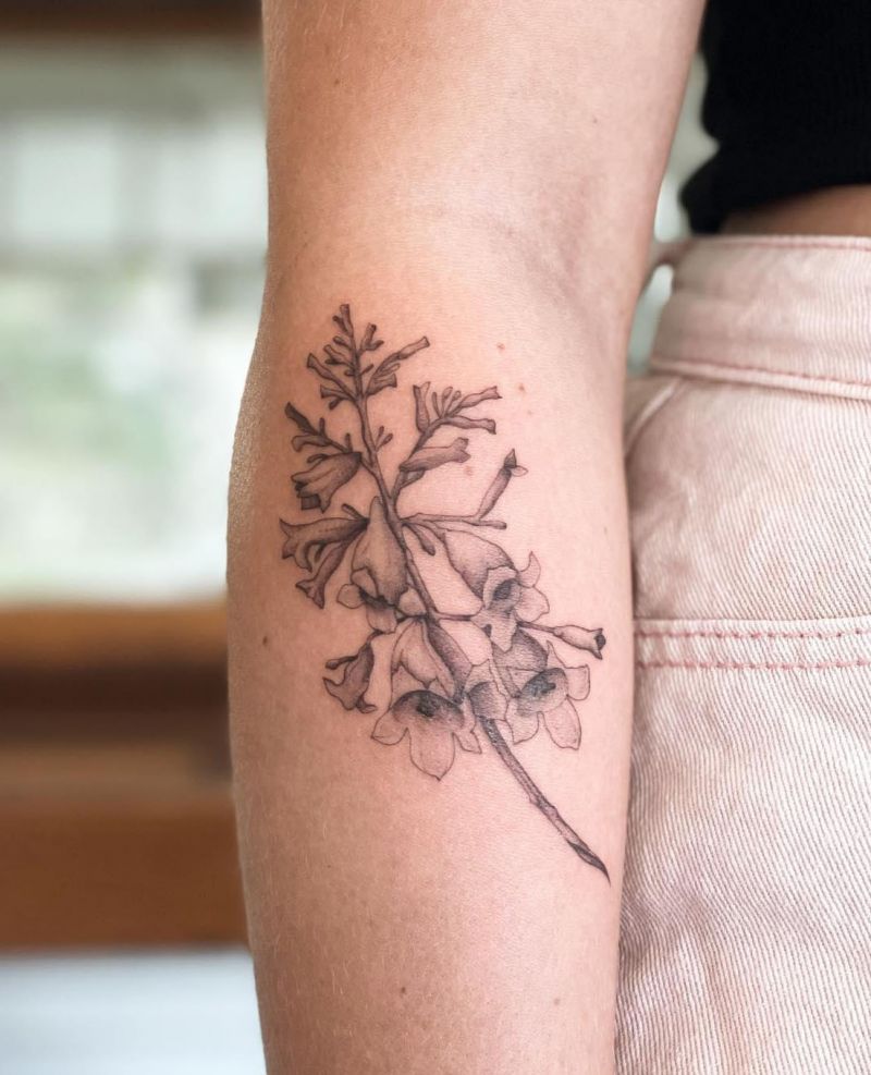 30 Pretty Jacaranda Tattoos You Can Copy