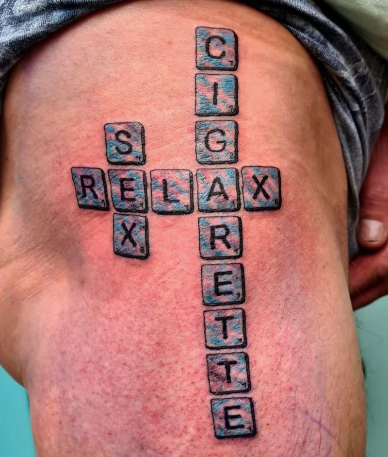 30 Unique Scrabble Tattoos For Your Inspiration